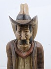 Antique Hand Carved Wooden Cowboy 20 