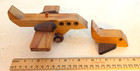 2 Vintage Wooden Airplanes  large One Signed Timbertoys Of Vermont 