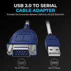 Usb 2 0 To Serial  9 Pin  Db 9 Rs 232 Converter Cable  Prolific Chipset  Hexnuts