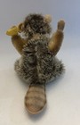 Vintage Steiff 1950s-60s  nagy  Beaver W  Tags Button 4in Mohair
