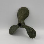 Bronze Brass 3 Blade Boat Propeller 7  Nautical Decor Patina As Is