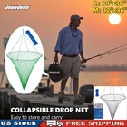 Bridge And Pier Fishing Net With Foldable Drop Net  Steel Hoop And Nylon Mesh