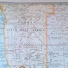 Vintage Map Africa No 113 Century Atlas Southern Part 1897 Copyright 16  X 12 