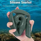 Soft Silicone Diving Snorkel Portable Foldable Easy-breath Wet Scuba Diving