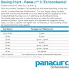 3 Packets Panacur C 4 Gram Canine 40lbs Dewormer Treatment
