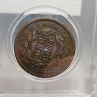 1842 Braided Hair Large Cent 1c Bn Copper Philadelphia Business Strike