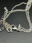 Vintage Avon Sp Silver Tone Multi Strand Puffy Heart Pendant Necklace