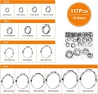 Single Ear Hose Clamps  Oetiker Clamps  117pcs 5 3mm-48 5mm  Crimp Pipe 16 Size