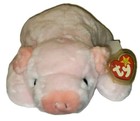 Ty Large Plush Beanie Buddy  Squealer The Pig  13 Inch  Mwmts Stuffed Animal Toy