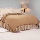 Merino Wool Blanket    breathable All Seasonal Bedding With Cozy Satin Edges     Ful