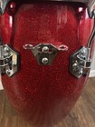 Toca Percussion Custom Deluxe Fiberglass Tumba Drum 12 1 2  - Red Sparkle