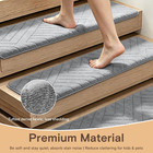 Bullnose Stair Treads  30  X 9 5  Tpe Self Adhesive Non Slip Carpet Stair Treads