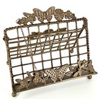 Mackenzie Childs Butterfly Cookbook Stand Bronze Metal Ornate Floral Dragonfly