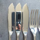 Christofle Malmaison 6pcs Silverplate Flatware Fish Knife Fish Fork Excellent