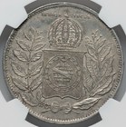 1851 Brazil Pedro Ii Silver 2000 Reis Coin  Ngc Uncirculated Km  462  Luxurious 