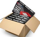 1 Case  5  Bcw Red Short Comic Book Box Bin   Heavy Duty Acid Free Plastic Stack