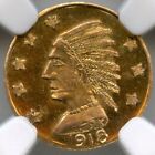 Pl Indian Hd 1918  1 British Columbia Gold Token  Greene-440   Ngc Ms64 Lr 7