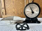 Vintage Tin And Cast Iron Salter Family Scale No 45 1982 Silver Face