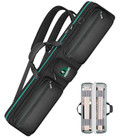 Pool Cue Case 4x5 Pool Stick Bag With Backpack Straps Soft Billiard Cue Carrying