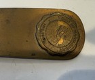 Vintage Advertising Brass Letter Opener  Town Of Marblehead  Metal Art Co