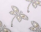 Craftbuddyus 6pc 40x35mm Ab Clear Dragonfly Pearl Rhinestone Self Adhesive Gems
