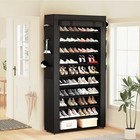 Mavivegue Shoe Rack With Cover 10tier Tall Shoe Storage For 50-55 Pairs Of Shoes