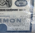 Vintage Erie Railroad Company 100 Shares Stock Certificate 1956