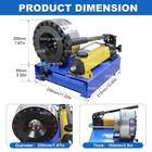 1 8-1inch Pro Hydraulic Hose Crimper Kit With Molds Hydraulic Crimping Machine