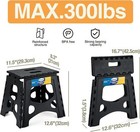 Upgrade 13  Folding Step Stool For Adults Kids Holds Up To 300 Lbs