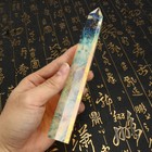 20cm Natural Quartz Crystal Wand Reiki Healing Stone Hexagonal Tower Ornament