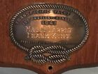1941 Transpacific Yacht Race Award Plaque  Frank Skipper Kent Magic Carpet