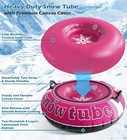 Inflatable Snow Tube Sled - Heavy Duty Snow Tubes For Sledding With Premium Canv