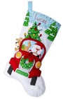 Diy Bucilla Jolly Deliveries Santa Dog Truck Christmas Felt Stocking Kit