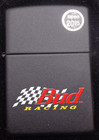 New Zippo 1990 s Bud Budweiser Racing Black Matte Lighter 218ab 610 - Free Ship 