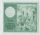 Norway 50 Kroner 1961  P-32c Sign  Brofoss   Ottesen  Crisp Vf Large Banknote