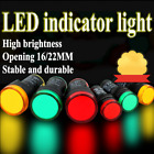 Pilot Light Led 16 22mm Indicator Warning Lamp Panel Mounting 12v 24v 110v 220v