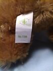 First   Main Brown  8  Teddy Bear - Plush Classic W bow  New W tag Very Cut 