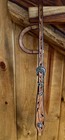 Pretty Carved  Sliding Ear   German Silver Headstall By Steve Guitron Of Ca