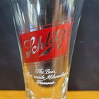 Schlitz  the Beer That Made Milwaukee Famous  7 1 8  1970 s Pilsner Glass Libbey