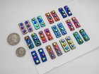 Uncapped Lot Of 24 Pcs  Dichroic Fused Glass For Pendant  bh19  Cabochons
