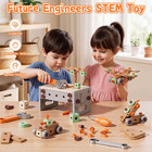 200pcs Toddler Tool Set With Electric Toy Drill   Stem Construction Building Toy