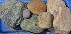 30 Lbs Lot  5 Extra Large Colorful River Rocks Pond Aquarium Landscape