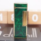 Dunhill Rollagas Lighter_green Shell _ultrasonically Cleaned_working