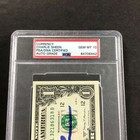 Charlie Sheen Signed Dollar Bill Psa dna Slabbed Auto Grade 10