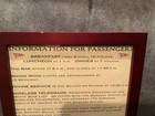 Framed Titanic White Star Line   information For Passengers  Red Wall Plaque 