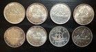 Canada 0 800 Silver Dollars Lot Of 8 