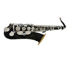 Eastern Music   Carbon Black Bady Satin Silver Key Bb Sa80-ii Tenor Saxophone