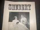 Vintage Shubert Theatre Paper Booklet Playbill Newspaper