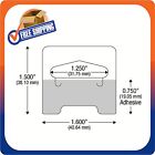 250 Clear Self Adhesive Medium Duty Slot Hang Tab Tags 14oz Limit Retail Hangers
