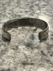 Sterling Silver Coral Turquoise Onyx Inlay Cuff Signed